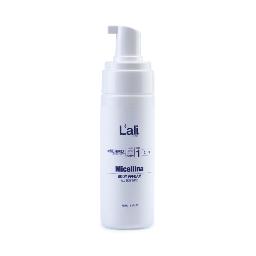 Micellina, 150мл – деликатна мицеларна пяна за тяло. Почиства, хидратира и успокоява кожата. Подходяща за всеки тип кожа, включително чувствителна. Използвай ежедневно.