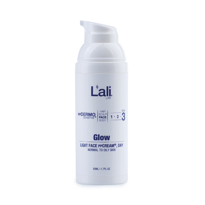 Glow – натурален лек дневен крем за лице. Хидратира, защитава и повишава сияйността на нормална до мазна кожа, включително чувствителна. Подходящ за ежедневна употреба.