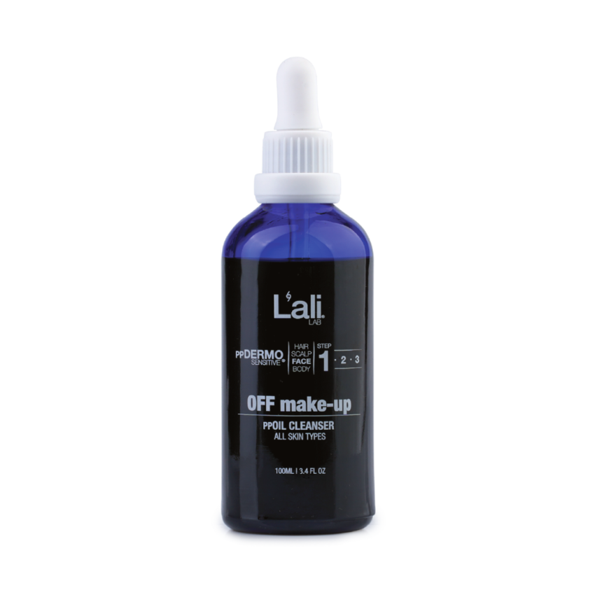 OFF make-up, 100мл – натурално почистващо масло. Дълбоко почиства, хидратира и повишава еластичността на кожата. Подходящо за всеки тип кожа, включително чувствителна. За ежедневна употреба.