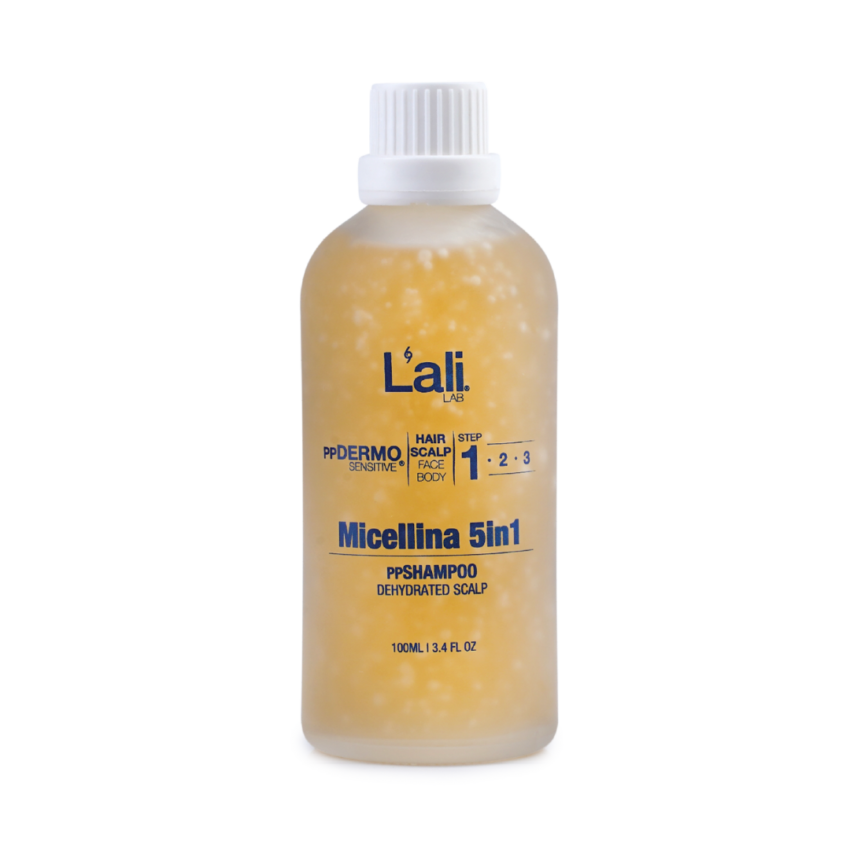 Micellina 5in1, 100мл – натурален безсулфатен шампоан за суха коса и дехидратиран скалп, включително чувствителен. Почиства, хидратира, подхранва и възстановява. Използвай ежедневно.