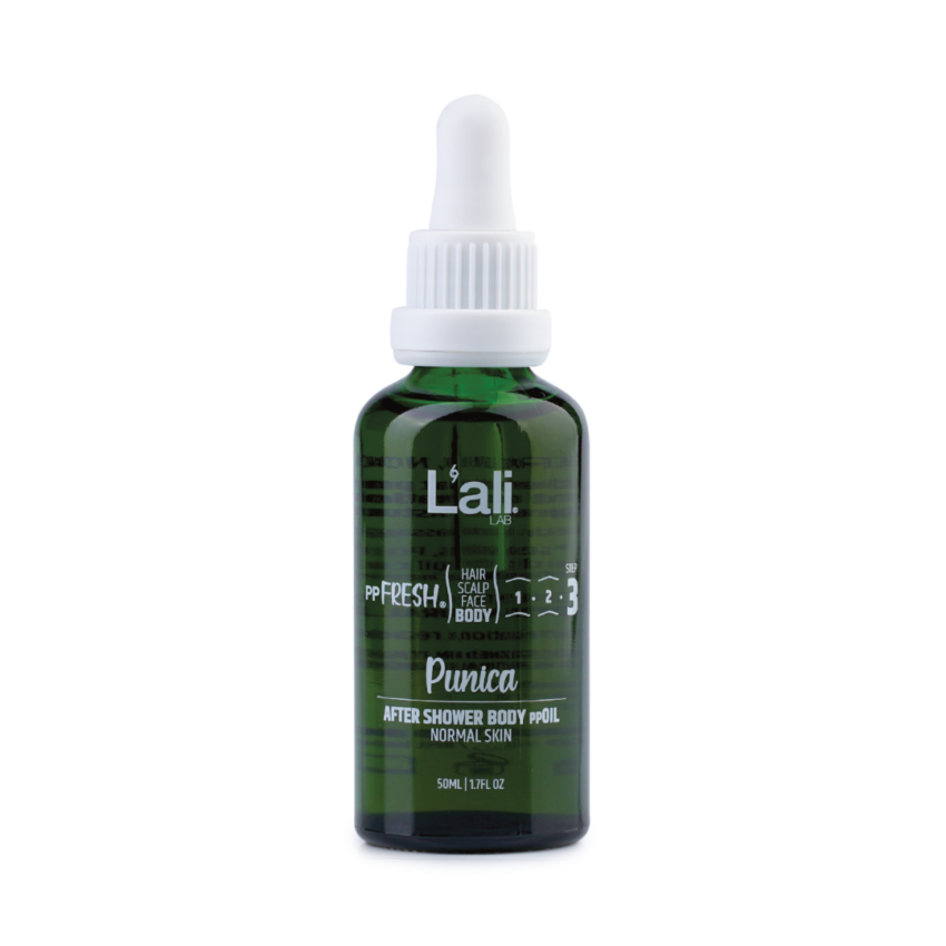 Punica, 50мл – масло за тяло за след душ. Хидратира, регенерира, омекотява и защитава кожата. Подходящ за ежедневна употреба. За нормална кожа.