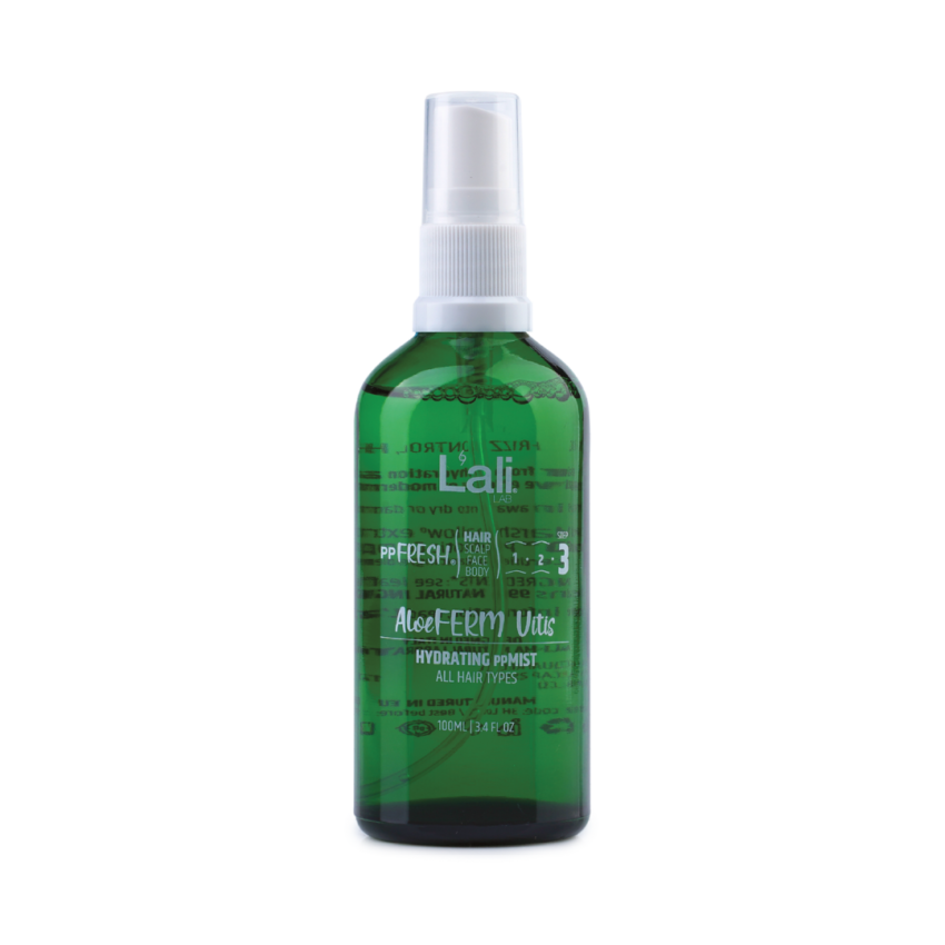AloeFERM Vitis, 100мл – натурален хидратиращ спрей за коса. Овлажнява, подсилва и защитава косата от външни увреждания и наелектризиране. Подходящ за всеки тип коса и ежедневна употреба.