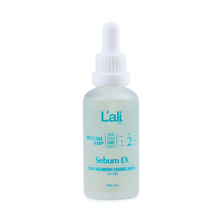Sebum EX, 50мл – себобалансиращи есенциални капки за лице. Регулират себума, стягат порите, успокояват и балансират микробиома. Подходящи за мазна, включително чувствителна кожа. Използвай ежедневно.
