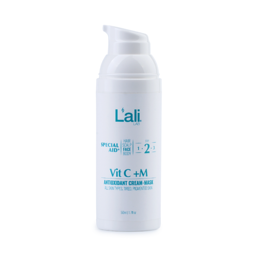 Vit C +M, 50мл – антиоксидантна крем-маска за лице. Изравнява тена, регенерира, хидратира и успокоява кожата. Подходяща за всеки тип кожа, включително чувствителна. Използвай 2 пъти седмично.