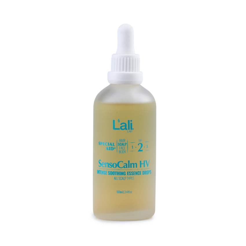 SensoCalm HV, 100мл – интензивни успокояващи есенциални капки за скалп. Успокояват, овлажняват, подсилват кожната бариера и балансират микробиома. Подходящи за чувствителен скалп. Използвай след всяко миене на косата.