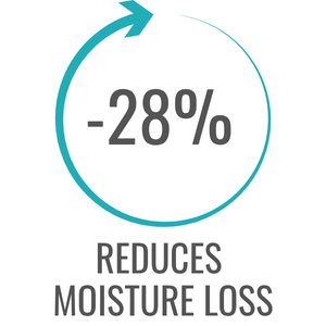 REDUCES MOISTURE LOSS