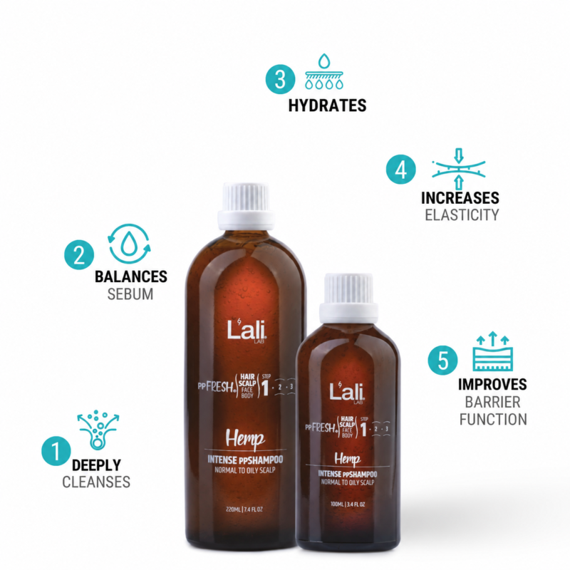 INTENSE MICELLAR ppSHAMPOO | Hemp | 100ml | 220ml - Image 3