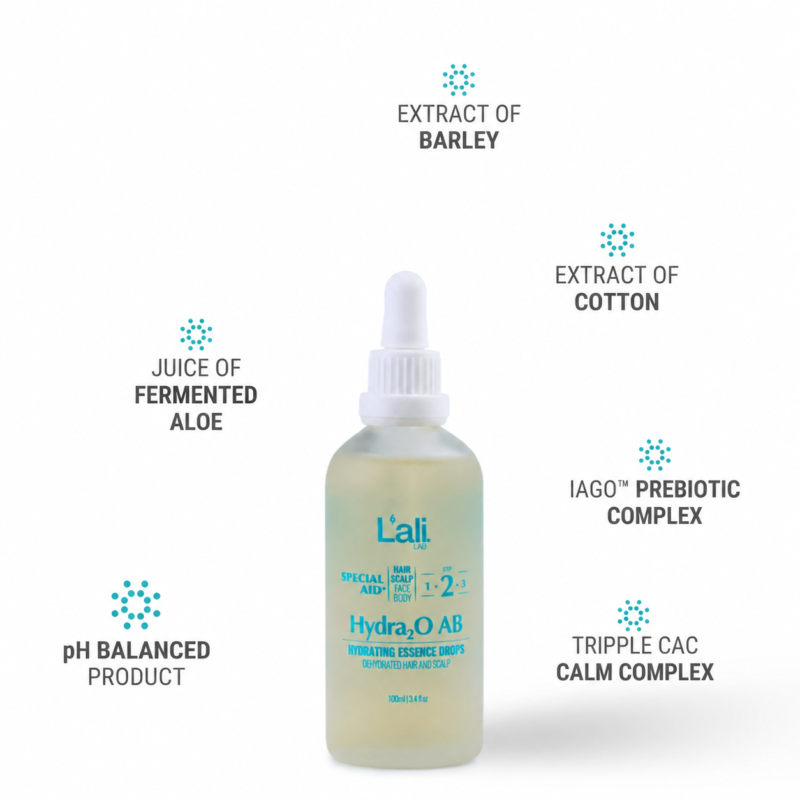 HYDRATING ESSENCE DROPS FOR HAIR AND SCALP | Hydra₂O | 100ml - Image 5