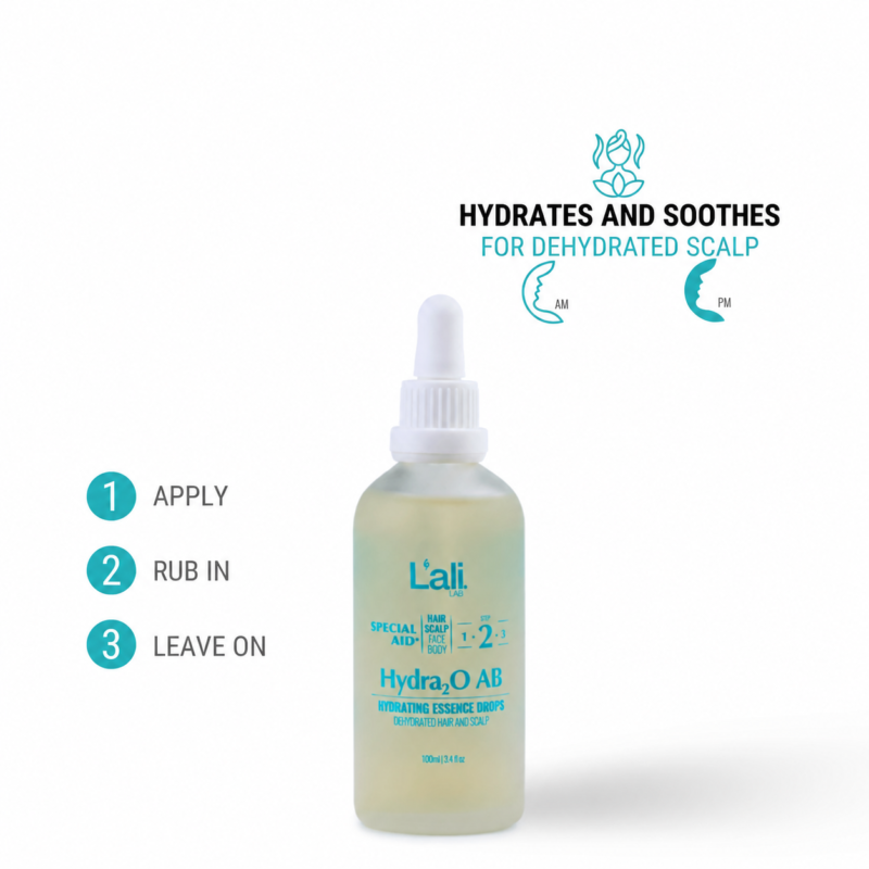 HYDRATING ESSENCE DROPS FOR HAIR AND SCALP | Hydra₂O | 100ml - Image 6