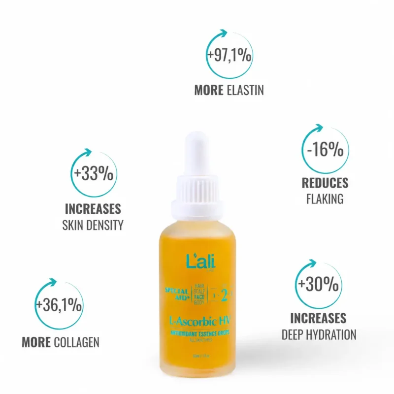 ANTIOXIDANT ESSENCE FACE DROPS | L-Ascorbic HV | 50ml - Image 4