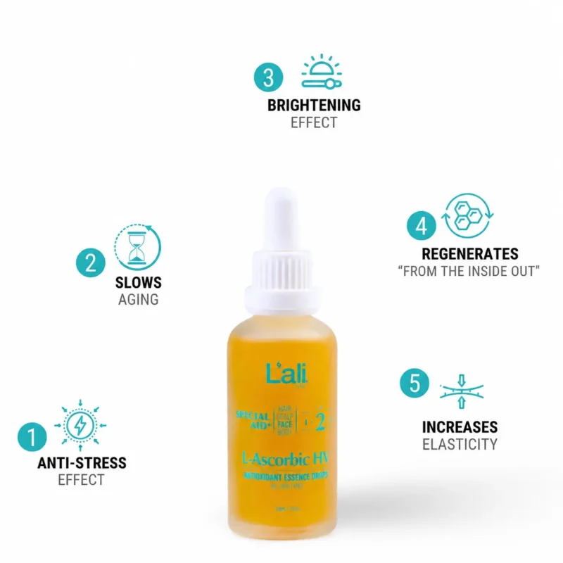 ANTIOXIDANT ESSENCE FACE DROPS | L-Ascorbic HV | 50ml - Image 3
