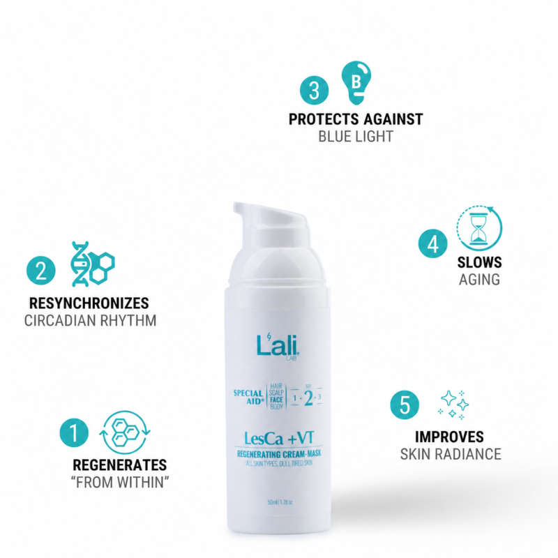 REGENERATING FACE CREAM-MASK | LesCa +VT | 50ml - Image 3