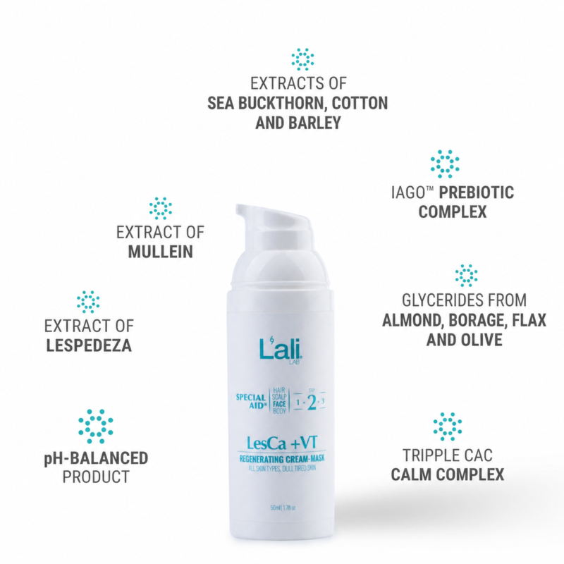 REGENERATING FACE CREAM-MASK | LesCa +VT | 50ml - Image 5