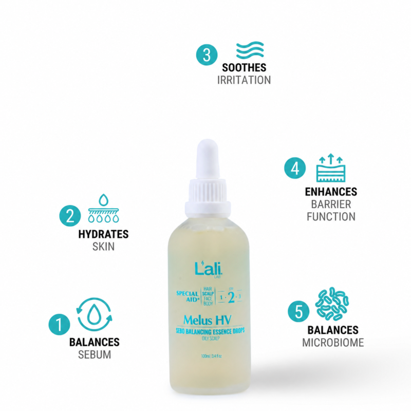 SEBO BALANCING ESSENTIAL DROPS FOR OILY SCALP | Melus HV | 100ml - Image 3