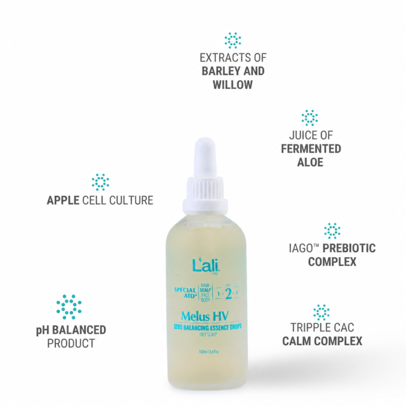 SEBO BALANCING ESSENTIAL DROPS FOR OILY SCALP | Melus HV | 100ml - Image 5