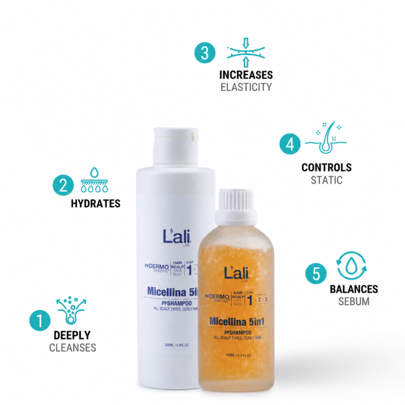 ppSHAMPOO 5in1 FOR CURLY HAIR | Micellina | 100ml | 200ml - Image 3