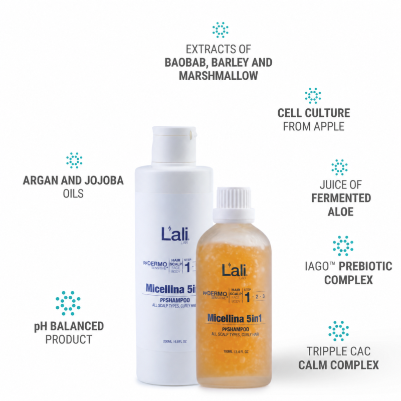 ppSHAMPOO 5in1 FOR CURLY HAIR | Micellina | 100ml | 200ml - Image 5