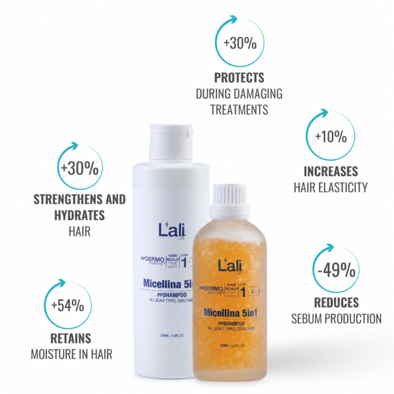 ppSHAMPOO 5in1 FOR CURLY HAIR | Micellina | 100ml | 200ml - Image 4