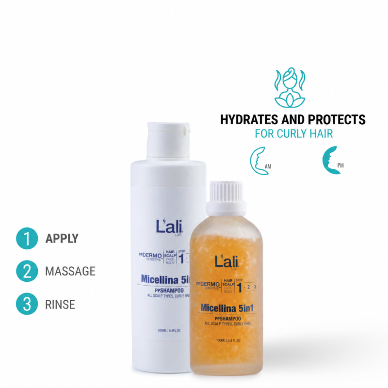 ppSHAMPOO 5in1 FOR CURLY HAIR | Micellina | 100ml | 200ml - Image 6