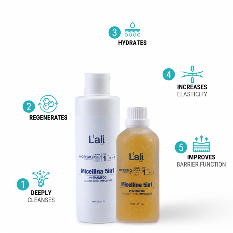 ppSHAMPOO 5in1 FOR DAMAGED HAIR | Micellina | 100ml | 200ml - Image 3