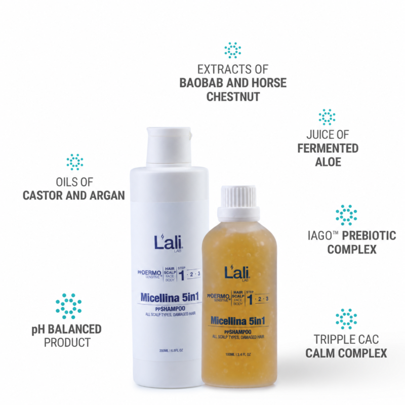 ppSHAMPOO 5in1 FOR DAMAGED HAIR | Micellina | 100ml | 200ml - Image 5