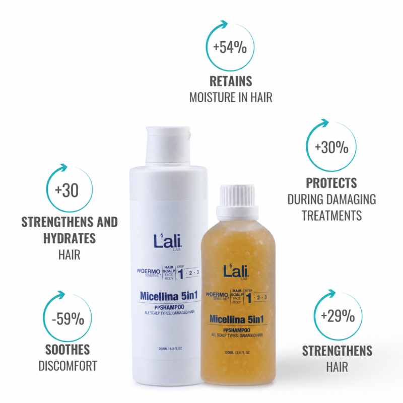 ppSHAMPOO 5in1 FOR DAMAGED HAIR | Micellina | 100ml | 200ml - Image 4