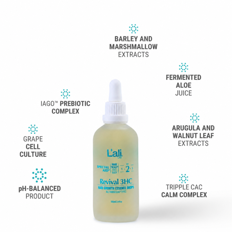 HAIR GROWTH ESSENCE DROPS FOR HAIR AND SCALP | Revival 3HC | 100ml - Image 5