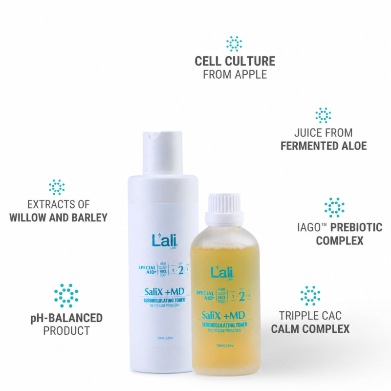 SEBOREGULATING FACE TONER | SaliX +MD | 100ml | 200ml - Image 5