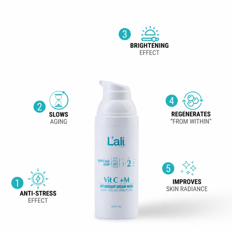 ANTIOXIDANT FACE CREAM-MASK | Vit C +M | 50ml - Image 3