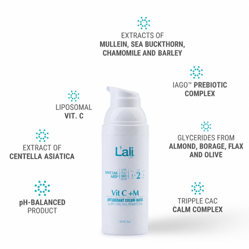 ANTIOXIDANT FACE CREAM-MASK | Vit C +M | 50ml - Image 5
